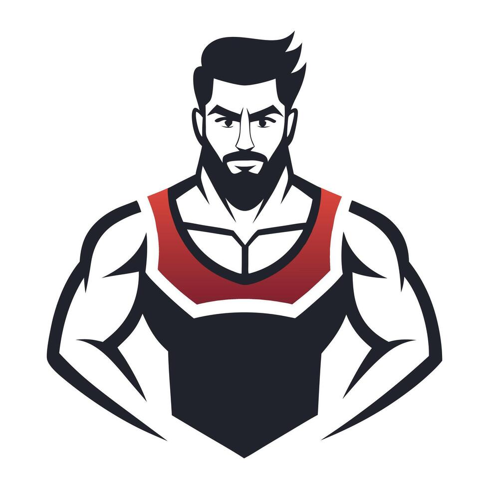 A logo for mens fitness gym center icon. vector