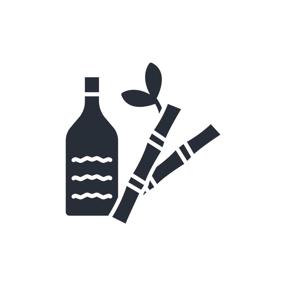 rum icon. .Editable stroke.linear style sign for use web design,logo.Symbol illustration. vector