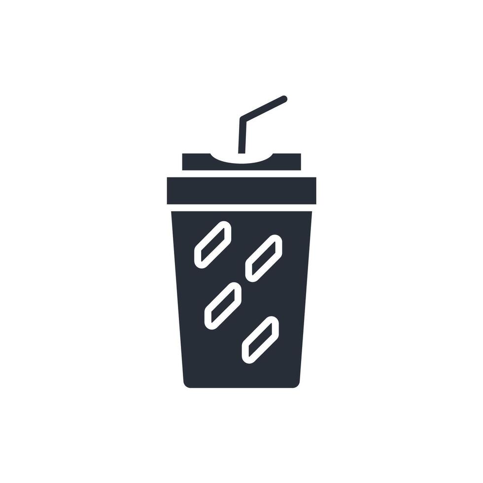 soda icon. .Editable stroke.linear style sign for use web design,logo.Symbol illustration. vector