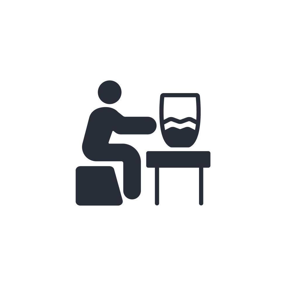drink icon. .Editable stroke.linear style sign for use web design,logo.Symbol illustration. vector