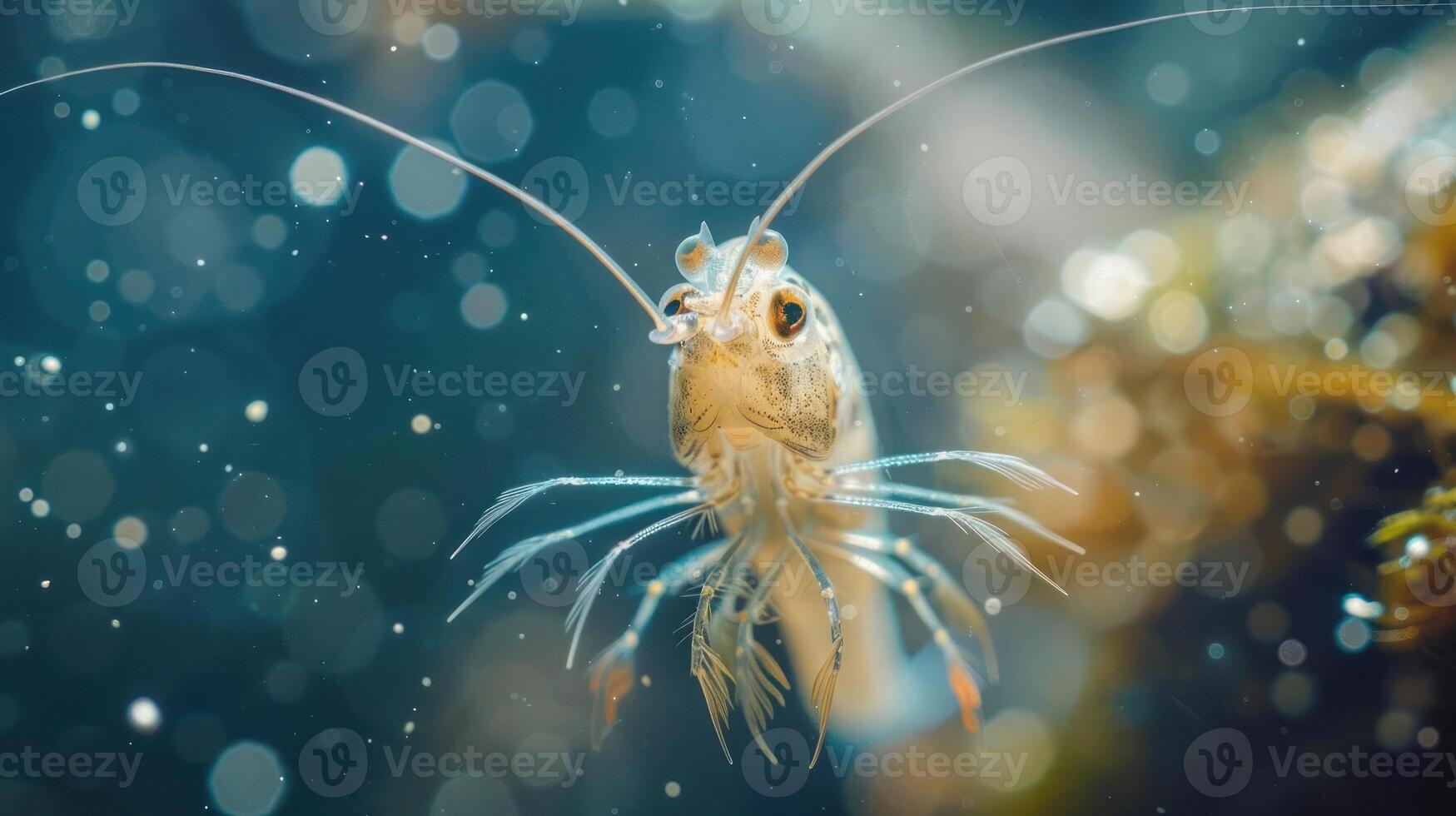 a close up of a fish in a body of water photo