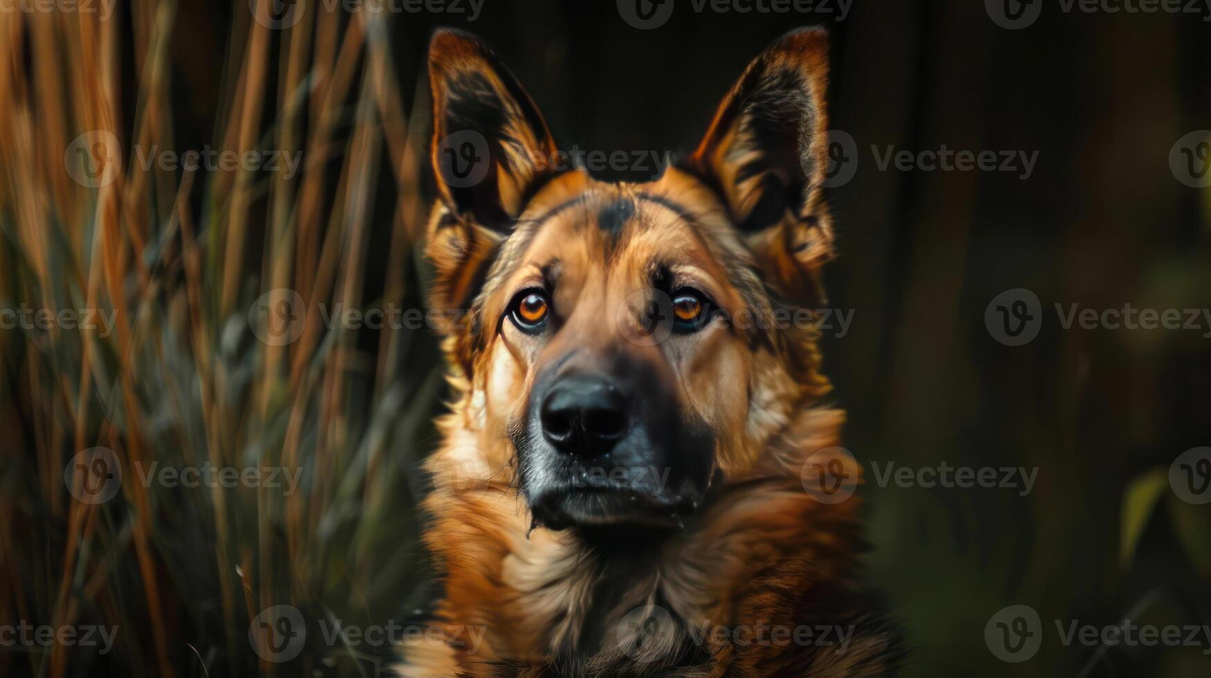 a close up of a dog looking at the camera photo