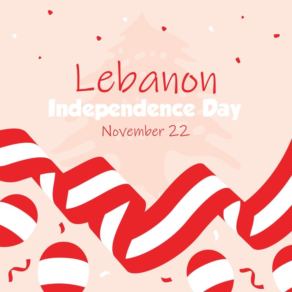 Celebrate Lebanon Independence with Pride and Honor vector