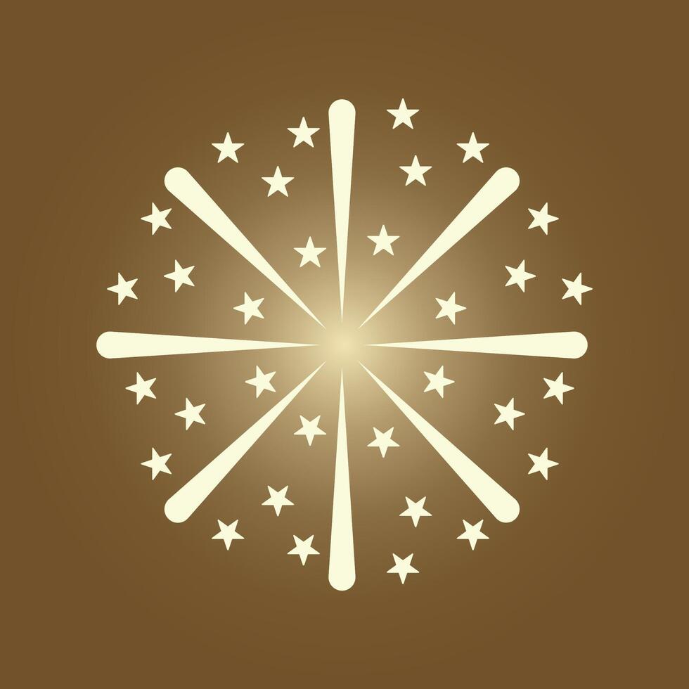 Fireworks icon illustration vector