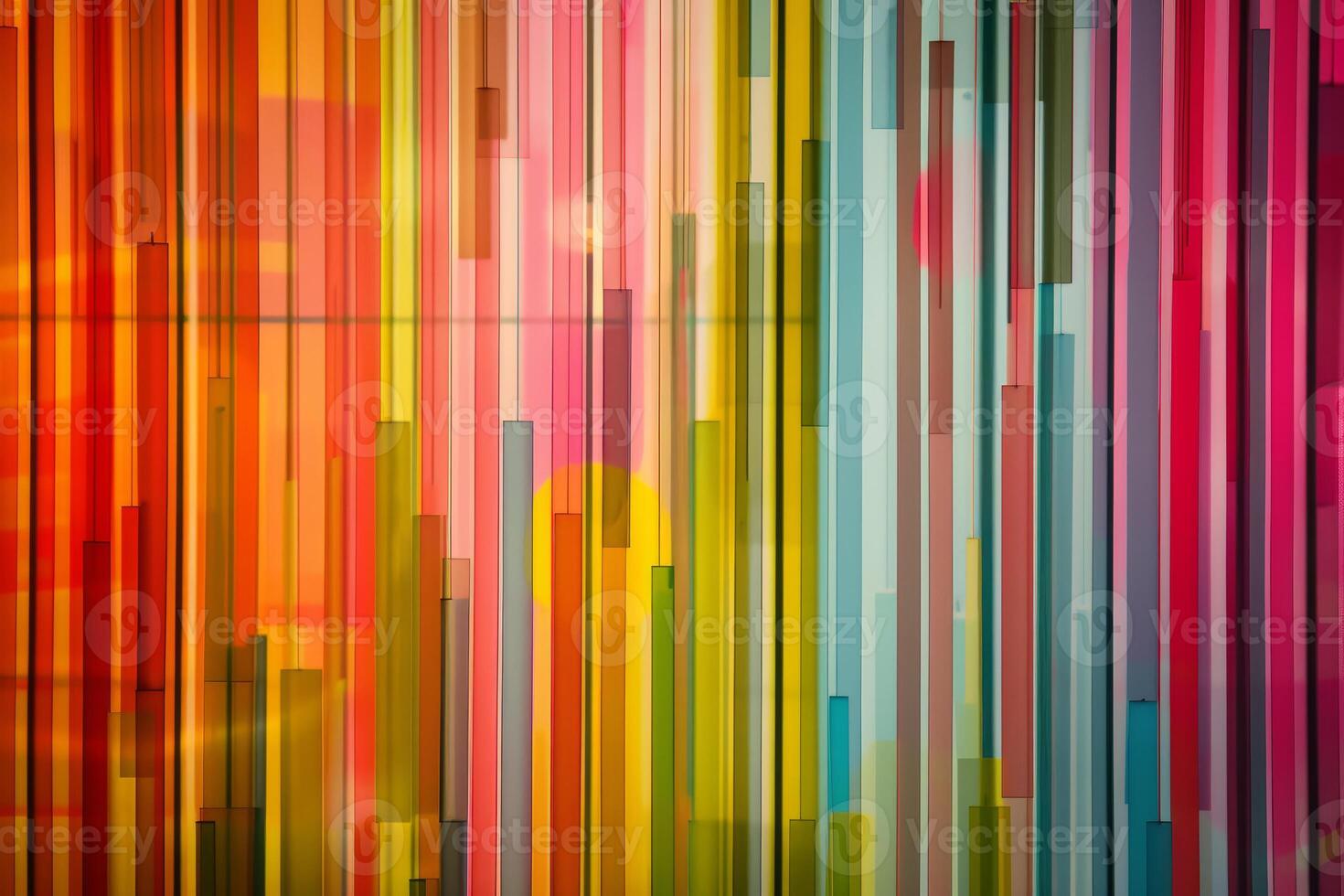 Colorful transparent parallel lines forming abstract background photo