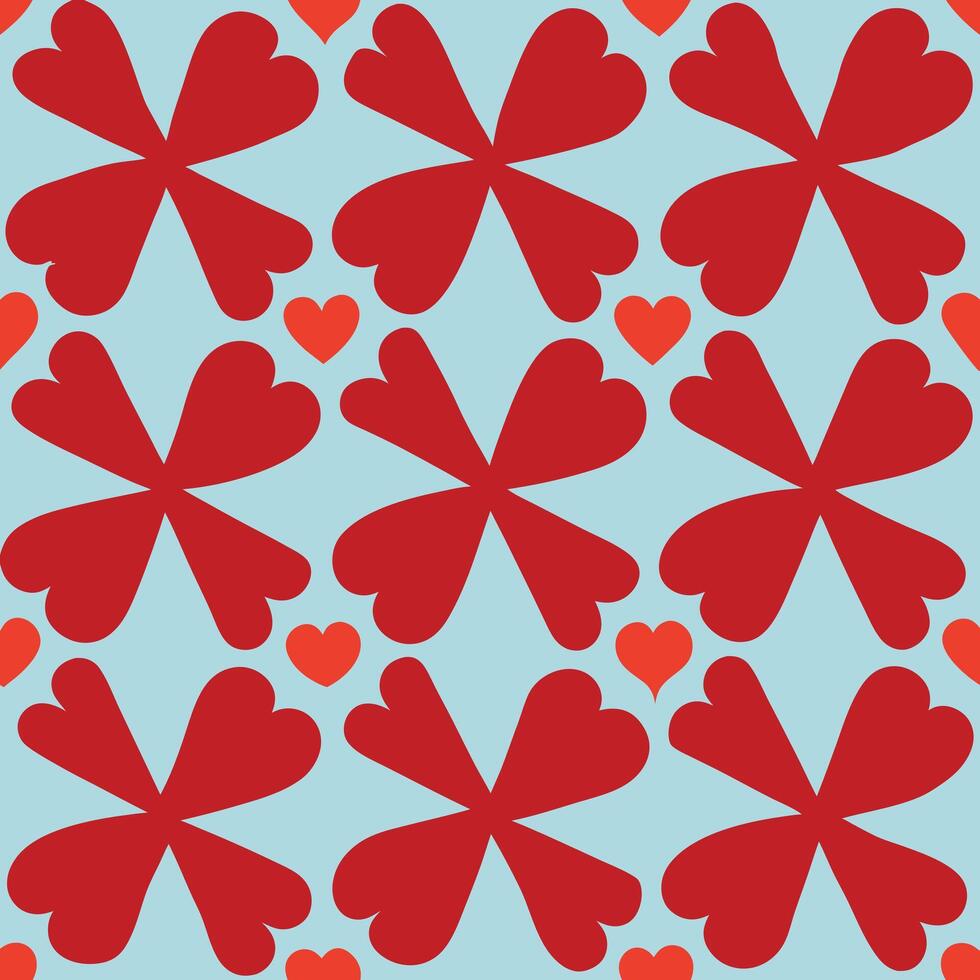 Valentines Day Seamless Pattern Illustration vector