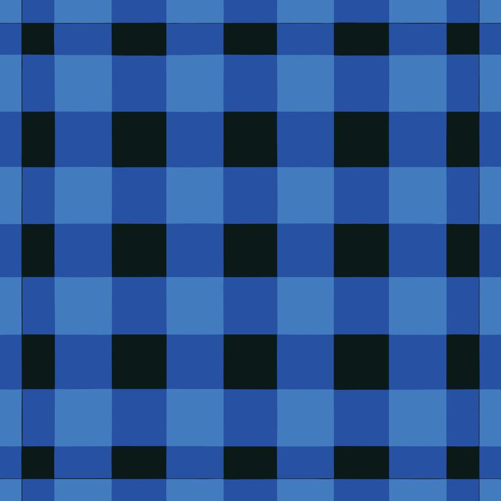 Blue buffalo checker fabric by jessica on spoonflower - custom fabric vector