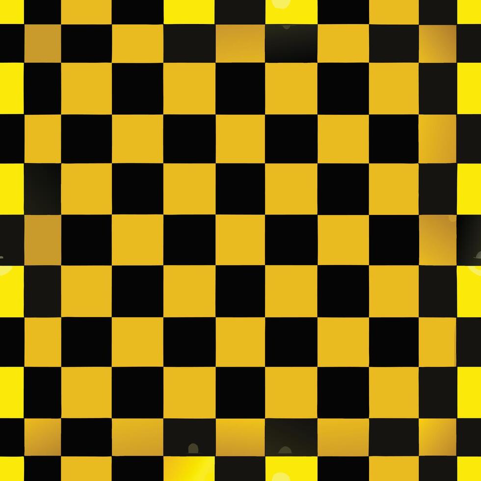 Yellow and black checkered background vector