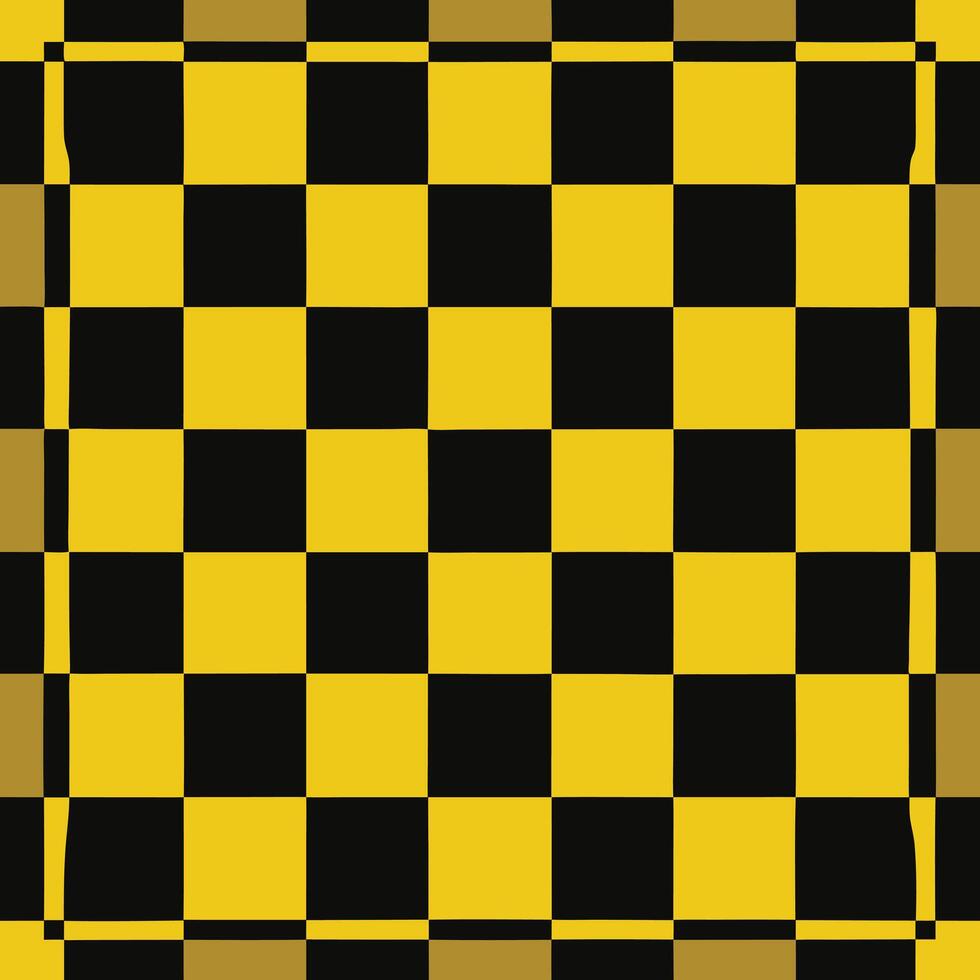 A square with black and yellow squares vector