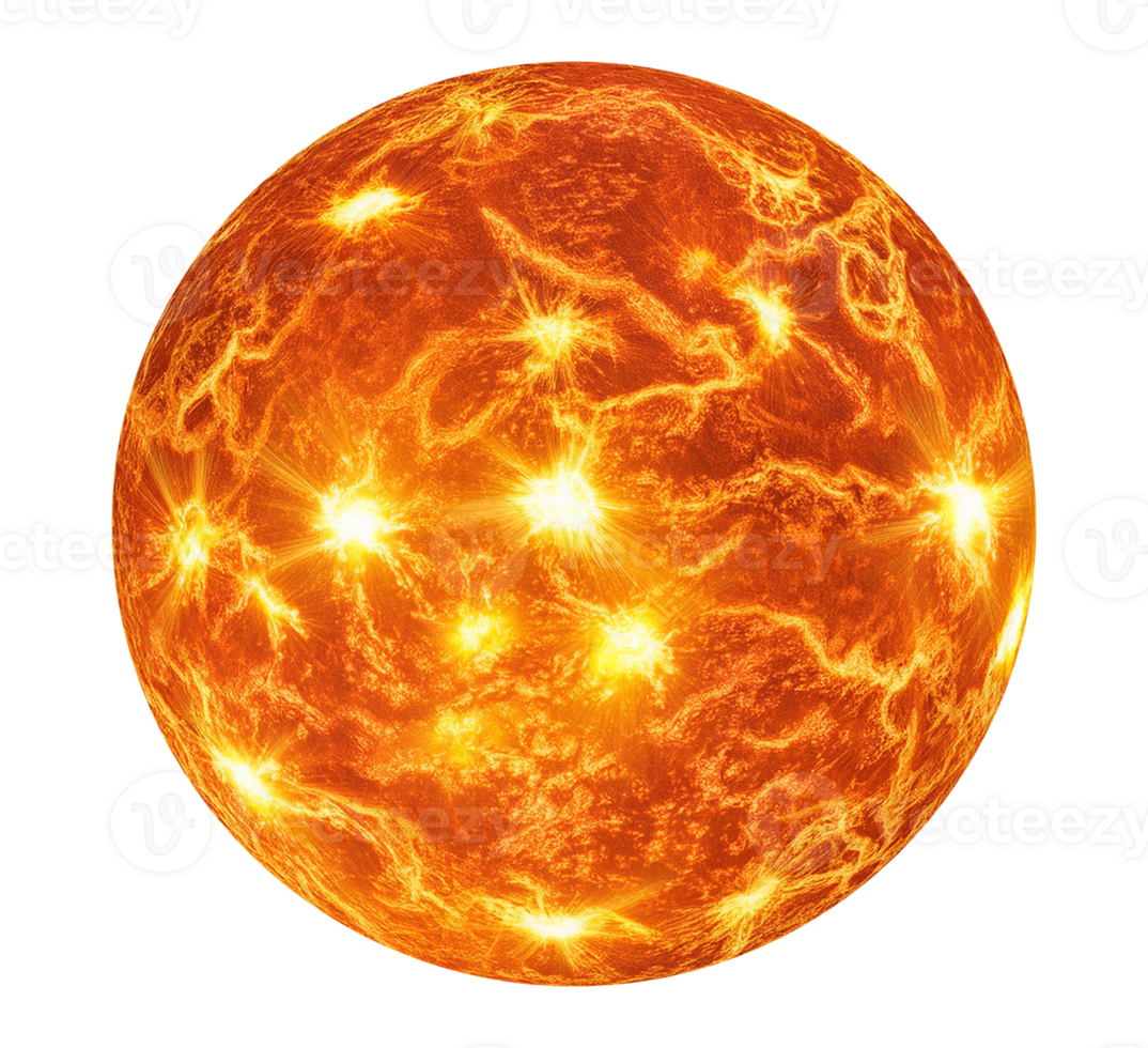 The sun is shown in this image png