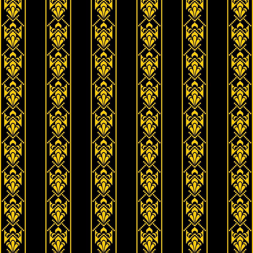 gold ethnic pattern design background vector