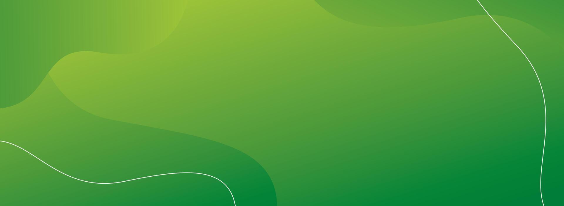 A green background with a curved line vector