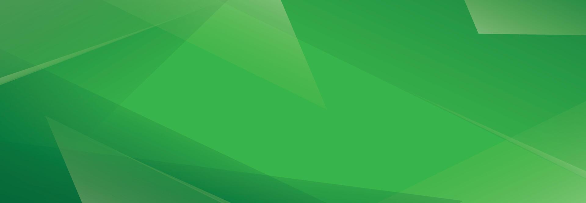 Green abstract background with triangles vector