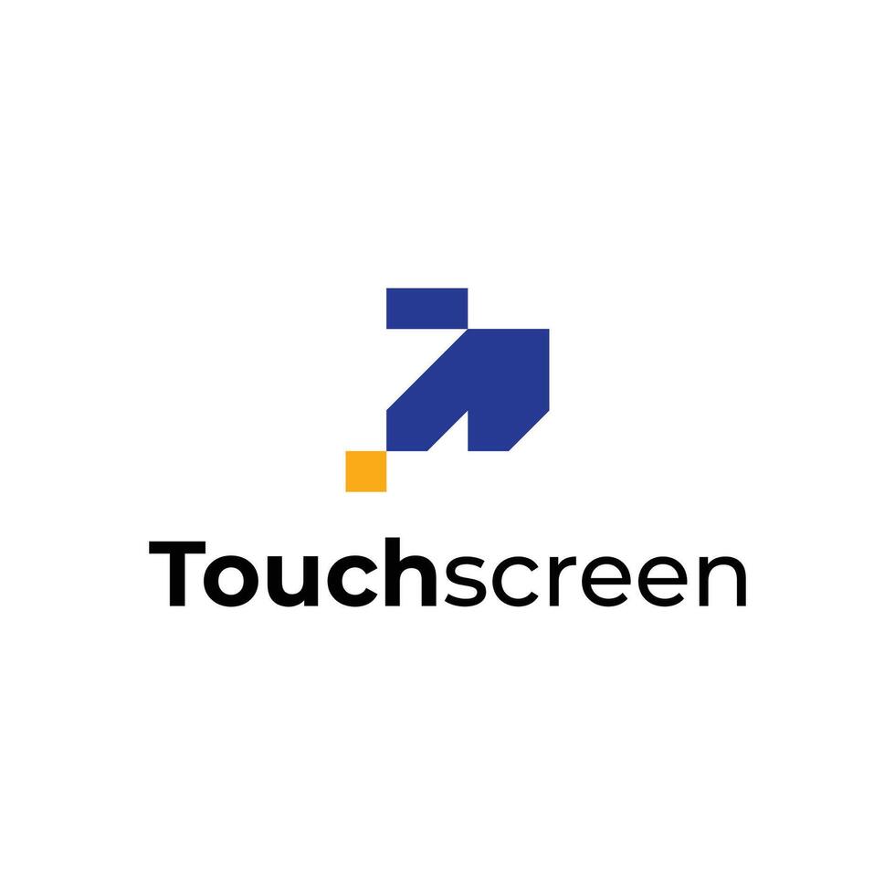 Modern technology Logo Design Digital Innovation Technology Index Fing vector