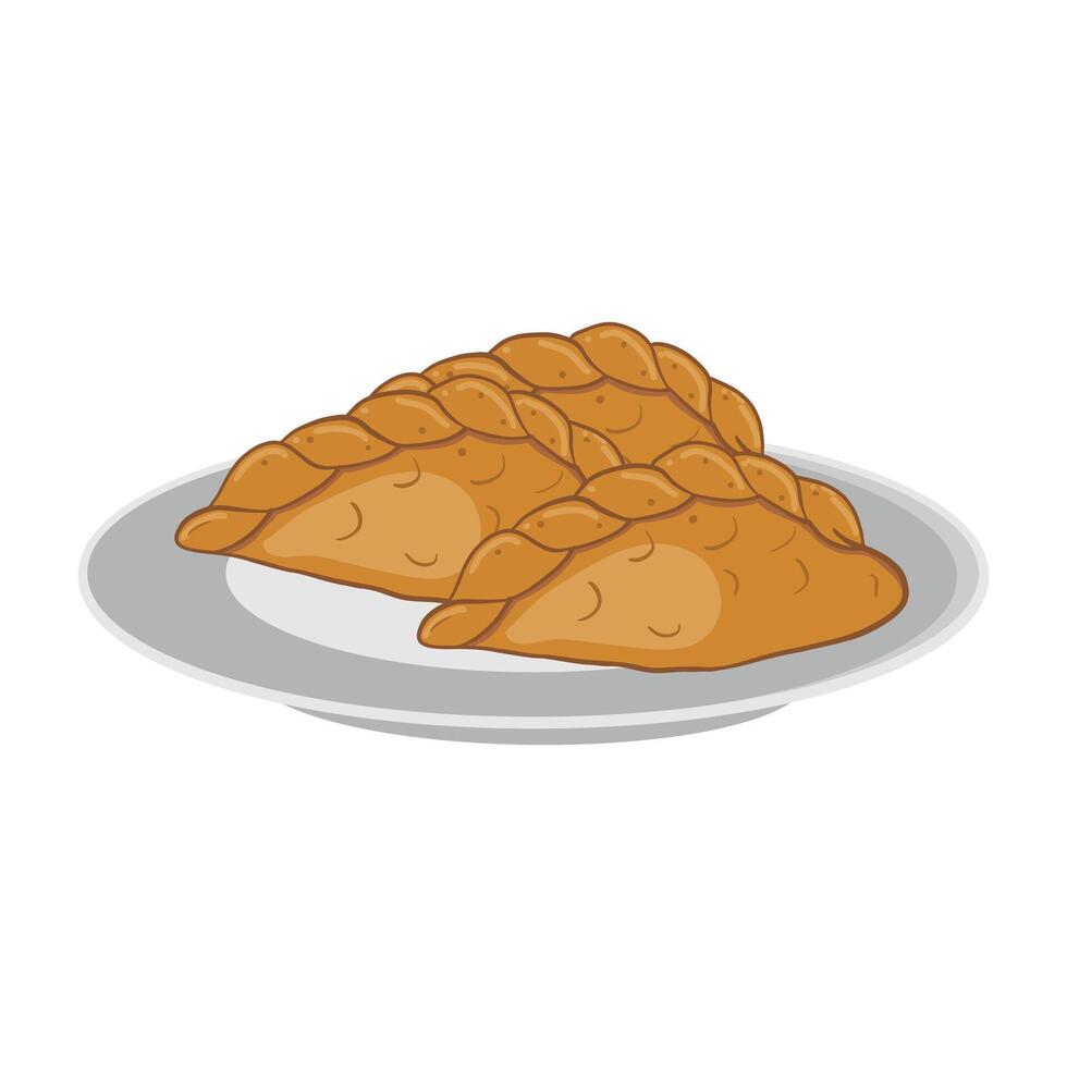 Pastel snack from indonesia vector
