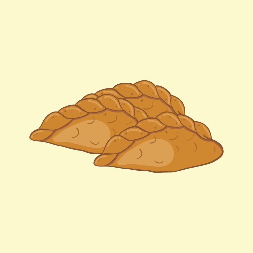 Pastel snack illustration Indonesian snack vector