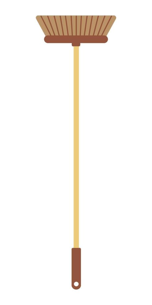 Cleaning brush, mop for washing the floor. Isolated illustration in clip art style for your design vector