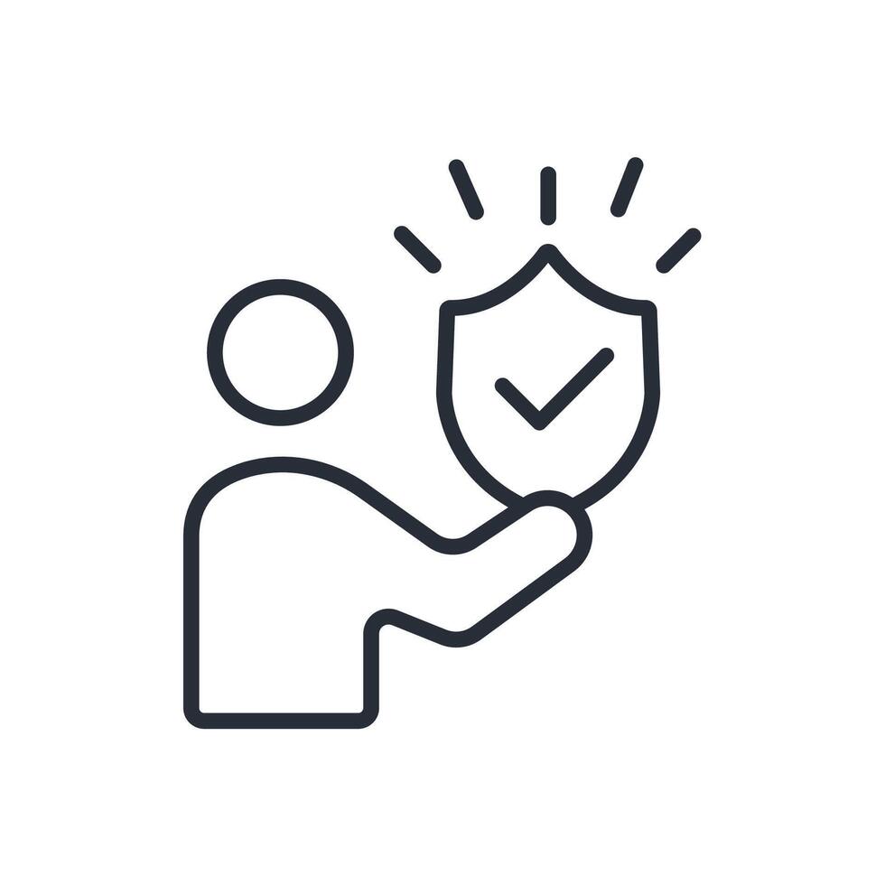 reliable icon. .Editable stroke.linear style sign for use web design,logo.Symbol illustration. vector