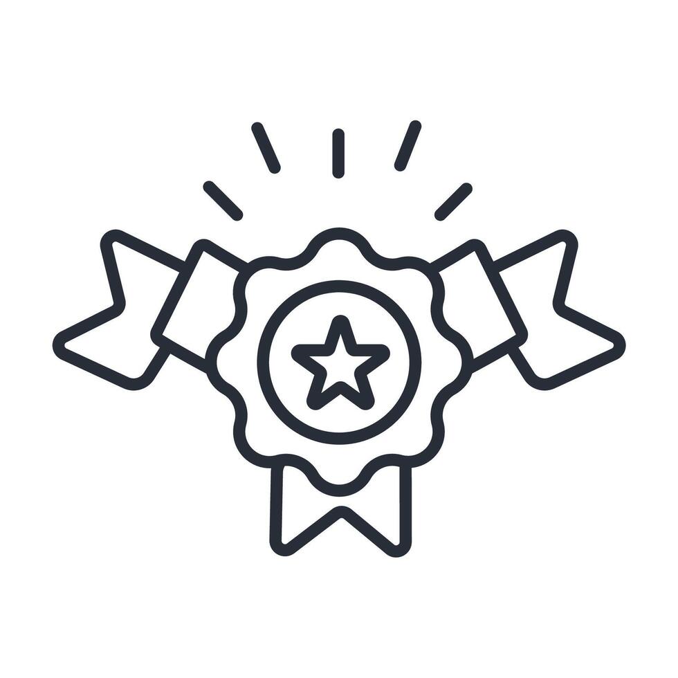 Credibility icon. .Editable stroke.linear style sign for use web design,logo.Symbol illustration. vector