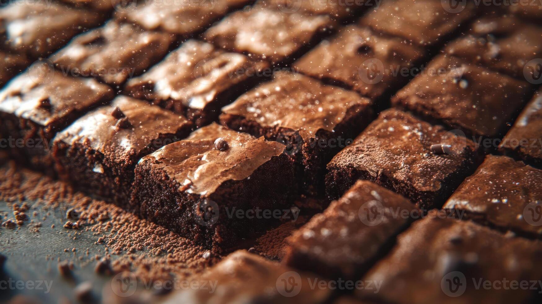a close up of some brownies on a table photo