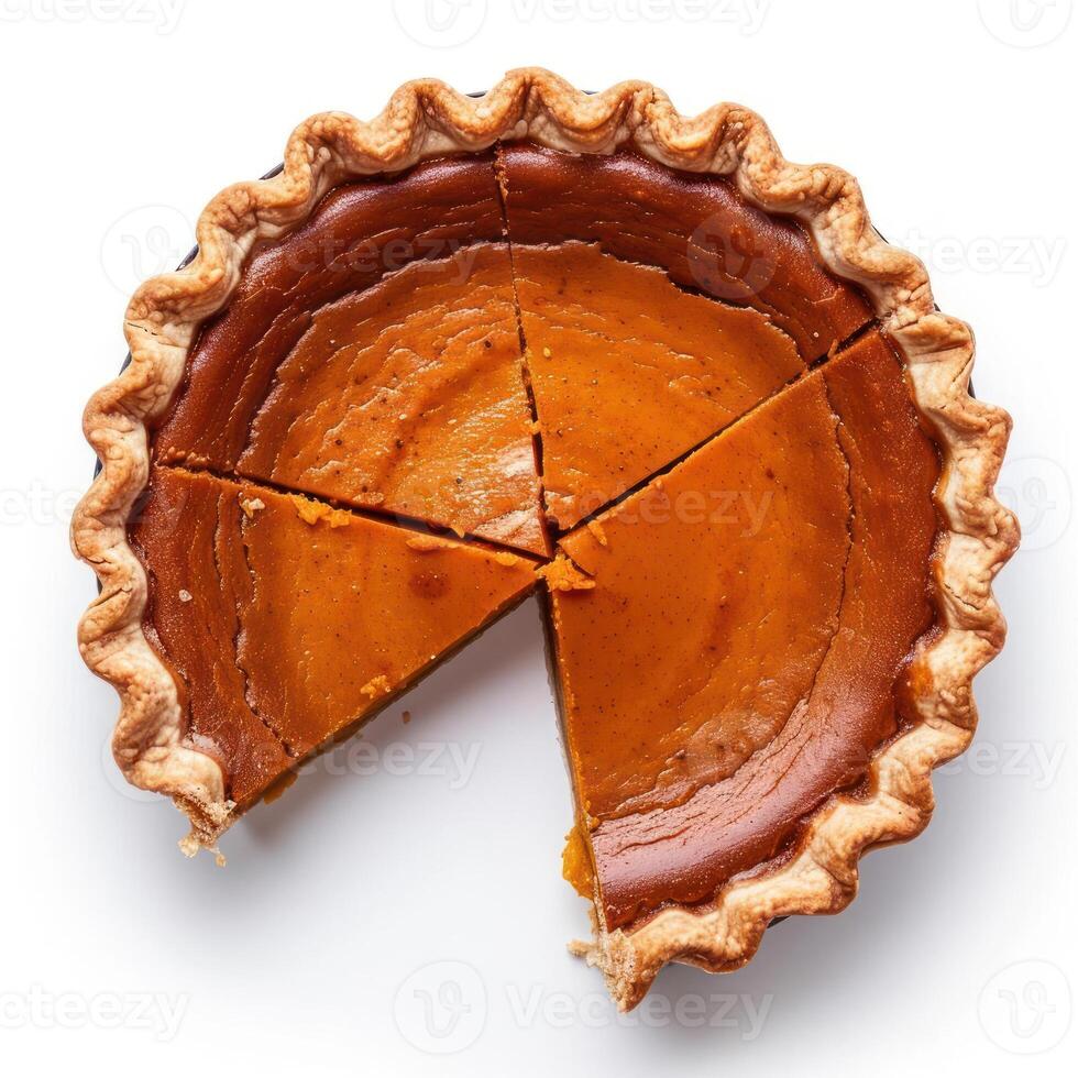 a pie with a slice missing from it photo