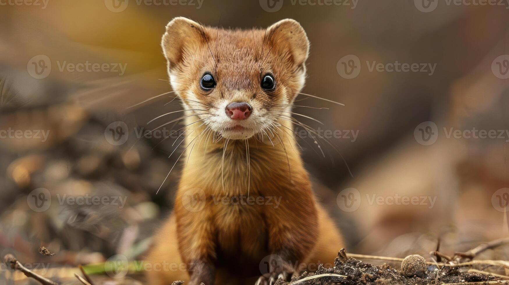 a close up of a small animal on the ground photo