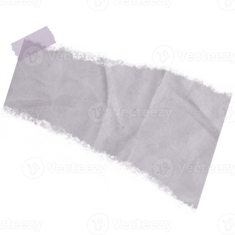 Torn Paper Note with Tape png