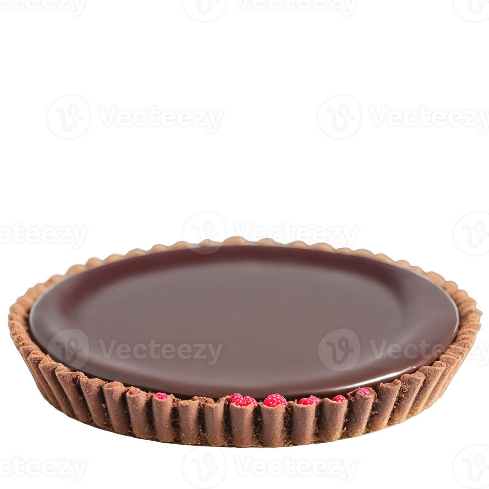 Chocolate raspberry tart dark chocolate ganache fresh raspberries in a chocolate cookie crust Summer food png