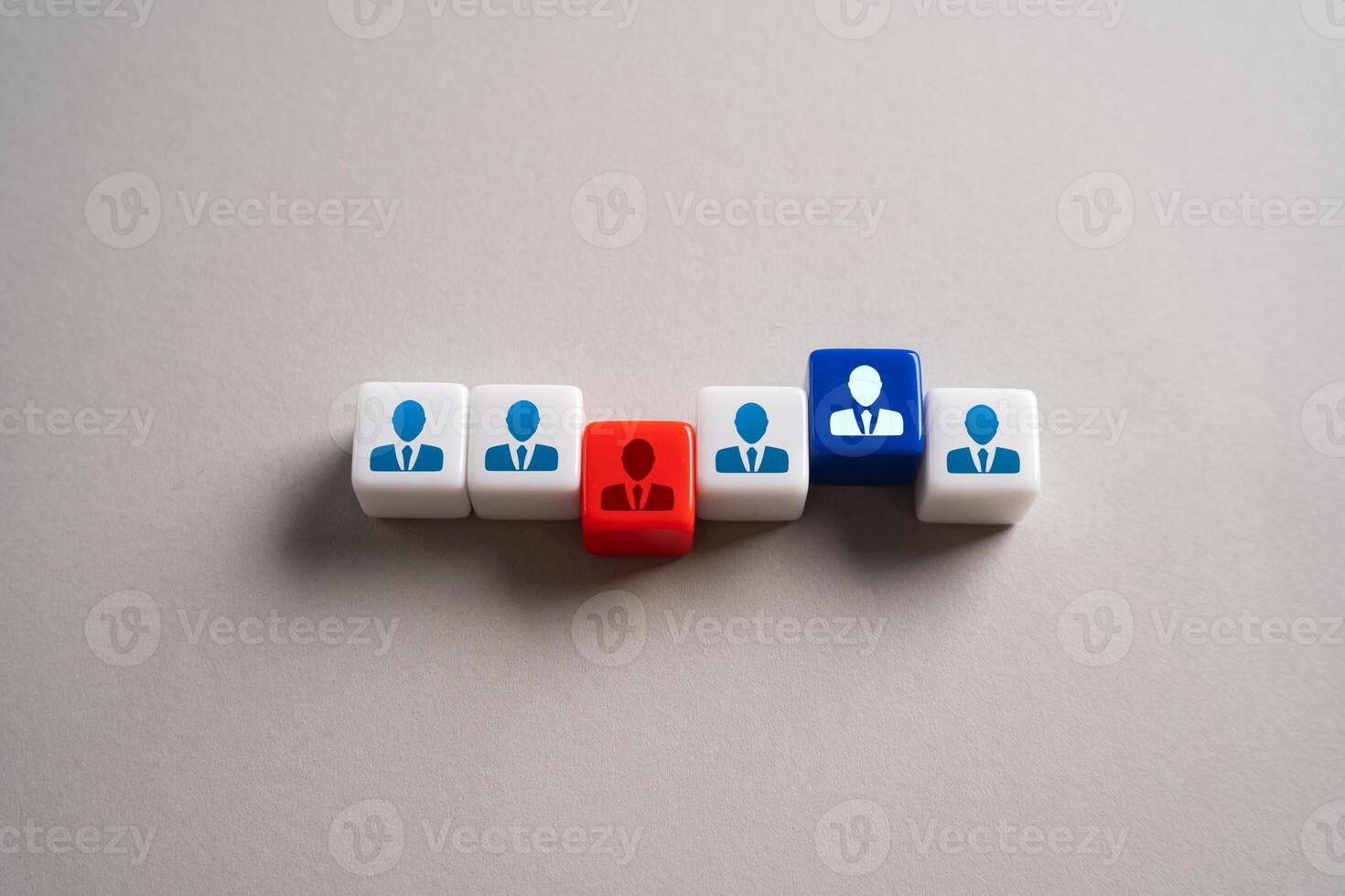 Demotion and promotion at work. Firing and hiring employees. Personnel management. Human resources. Assignment to a new role. photo