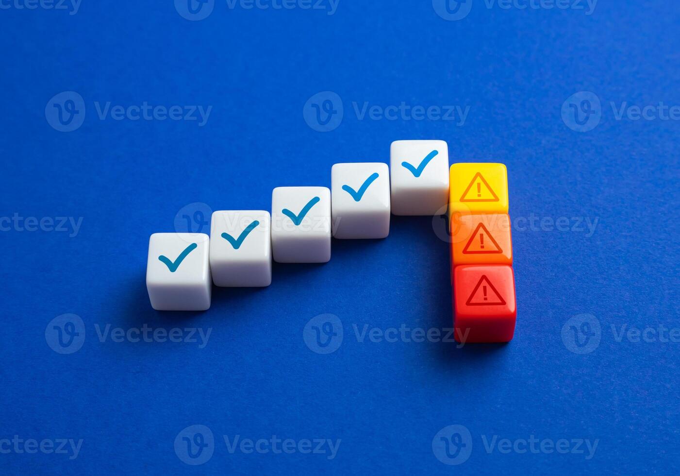 Cascade of errors and malfunctions. Failure of work and tasks. Critical errors that led to the complete cancellation of achievements and progress in work. photo