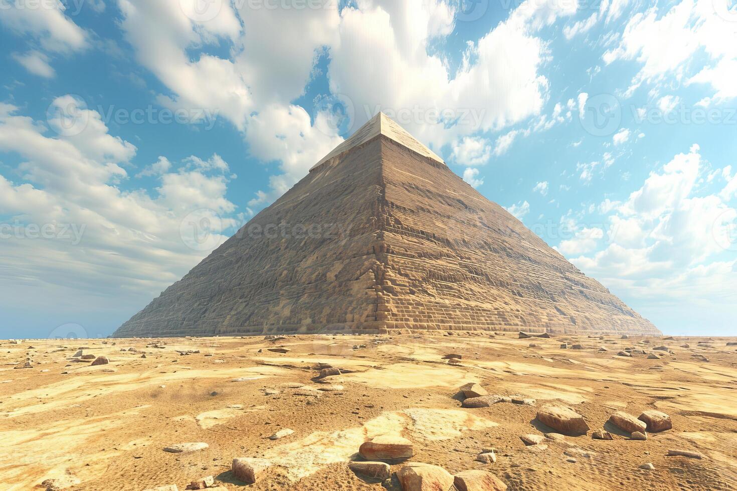 The great pyramid of giza standing tall in the desert photo