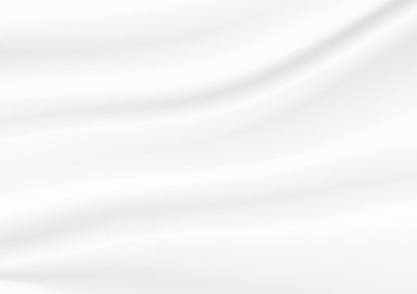 background illustration rippled white fabric. White abstract cloth textile with crease wavy folds background. vector