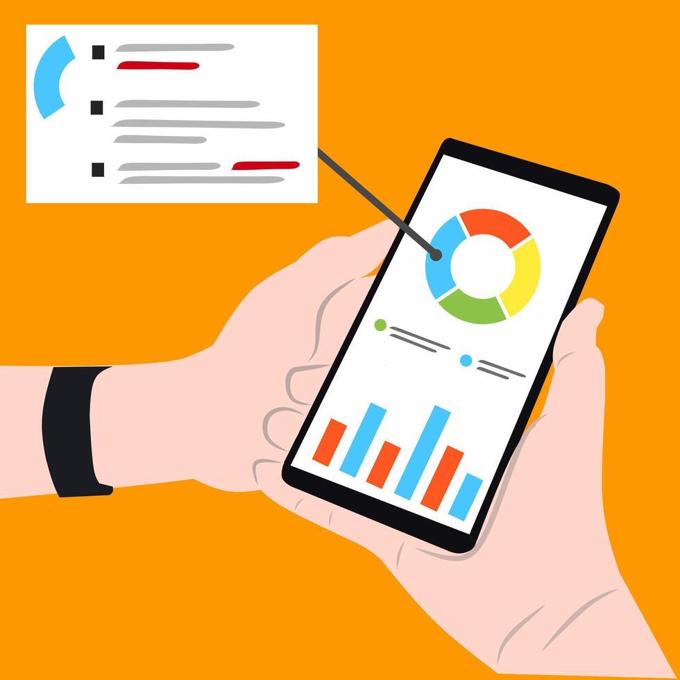 How to use google analytics to improve your business vector
