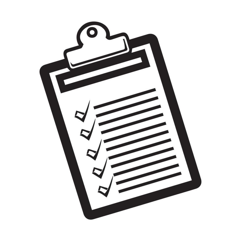 Clipboard with Checklist for Organization and Efficiency vector