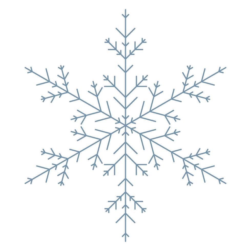 snowflake shape isolated vector