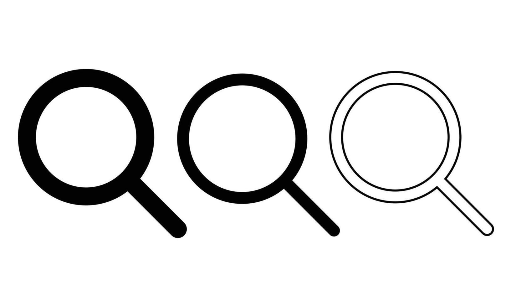 Search Icon illustration, magnifying glass symbol vector