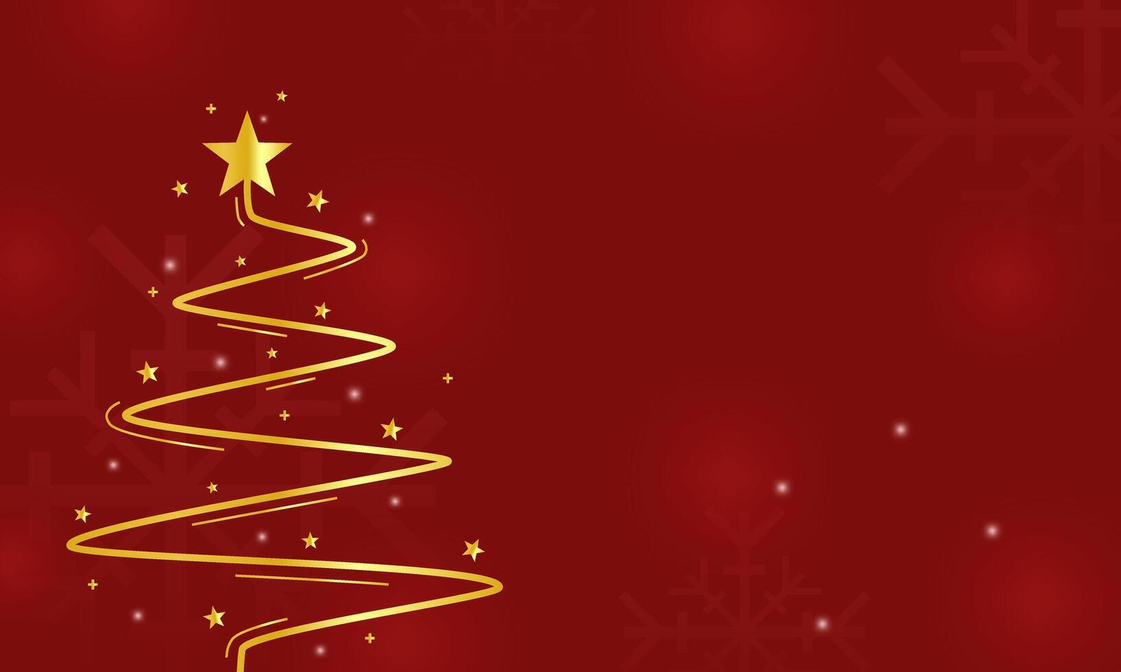 Red and golden Christmas greeting template background vector