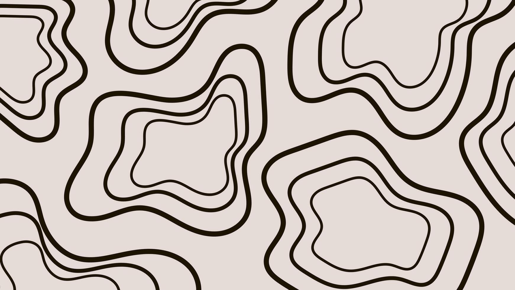 Abstract texture background with monochrome wavy stripes. Fluid linear organic shapes pattern vector