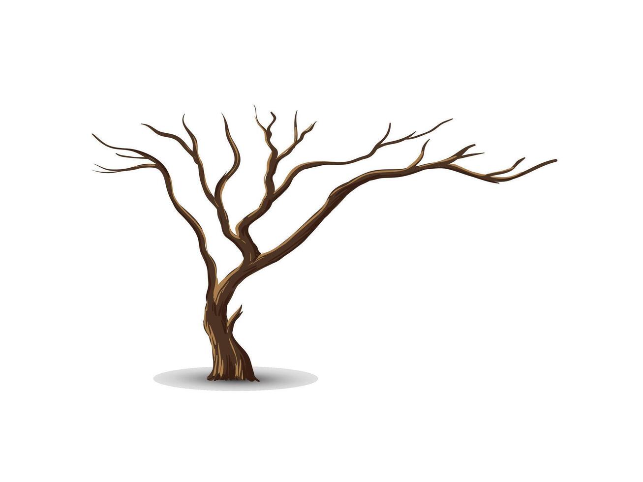 Realistic tree plant vector