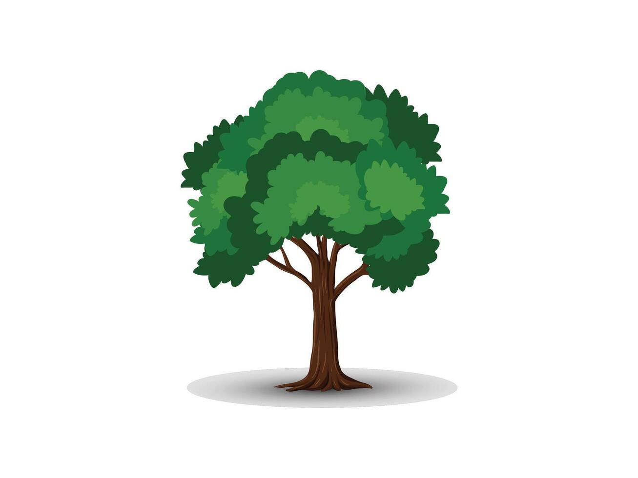 Realistic natural tree vector