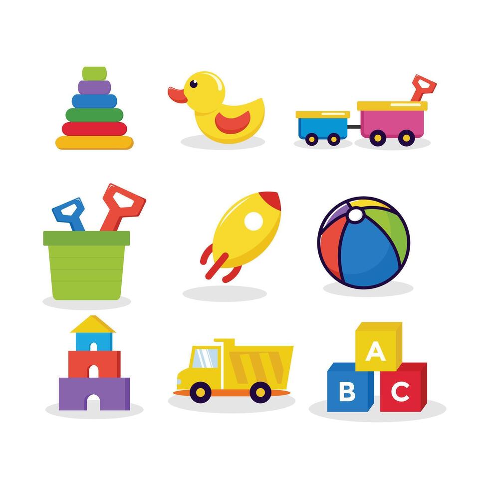 Collections Toys Kids Design vector