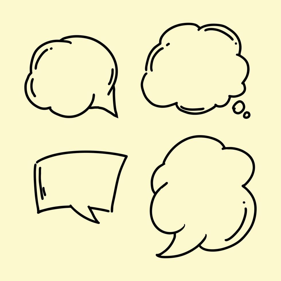 Set of Speech Bubbles vector