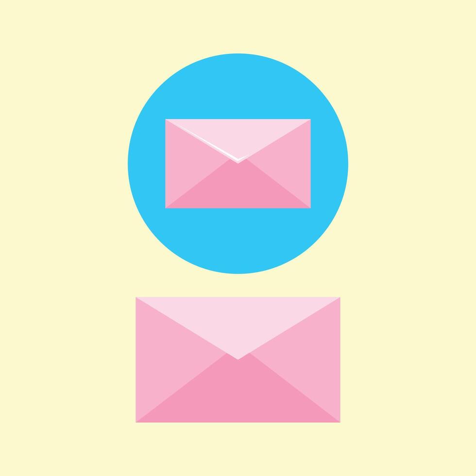 Mail icon set. Envelope icon, email message icon. vector