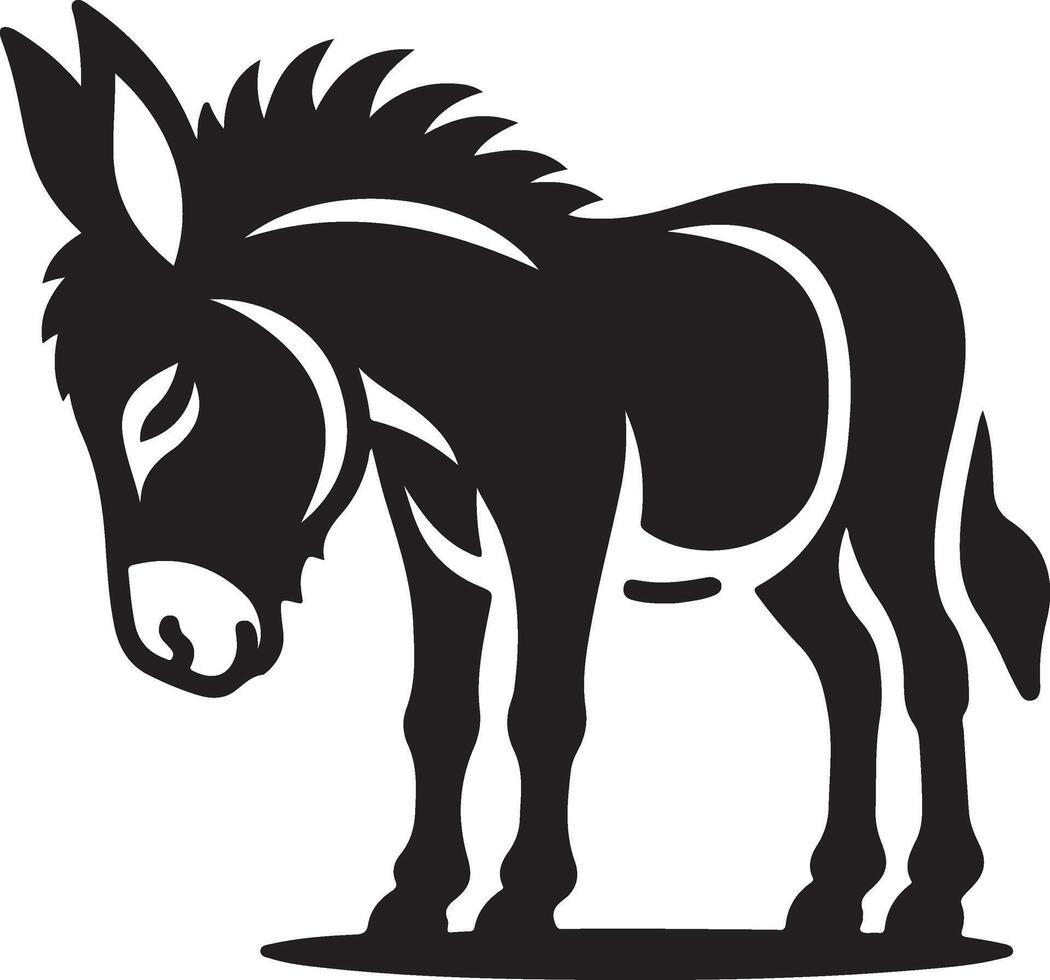 Pony icon isolated white background. vector