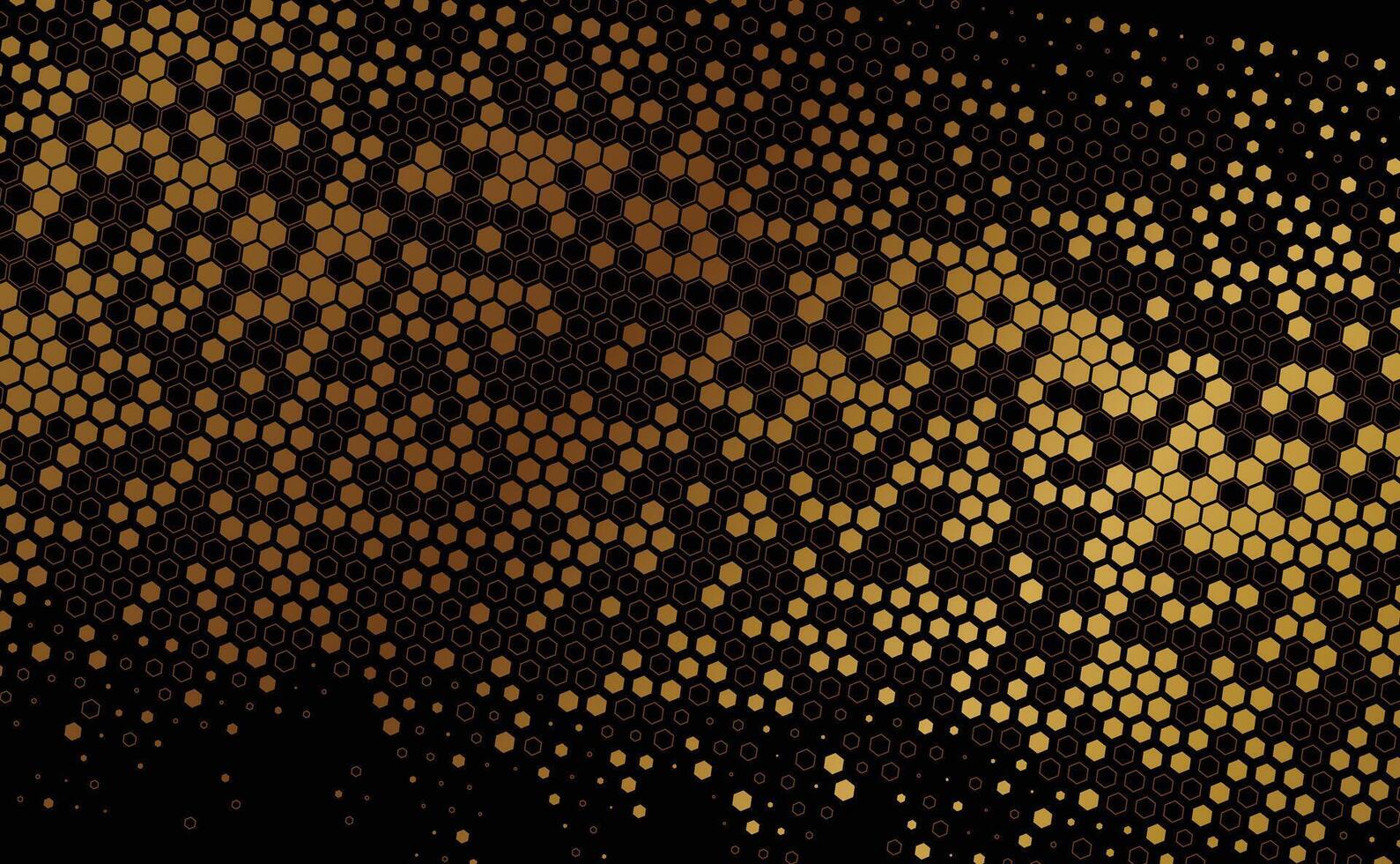 Luxury hexagonal dispersion pattern background vector