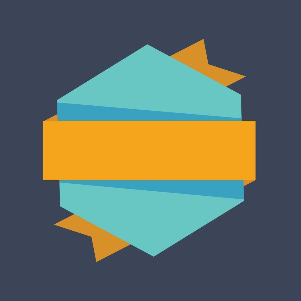 blank text label in flat design. vector