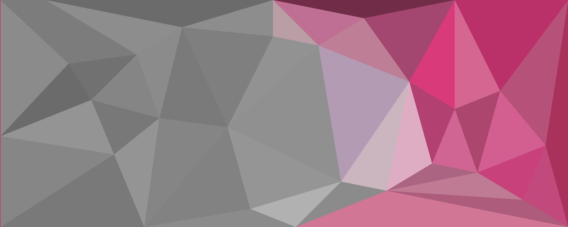 Gray and Red Geometrical Shape Polygonal Background Abstract Banner vector