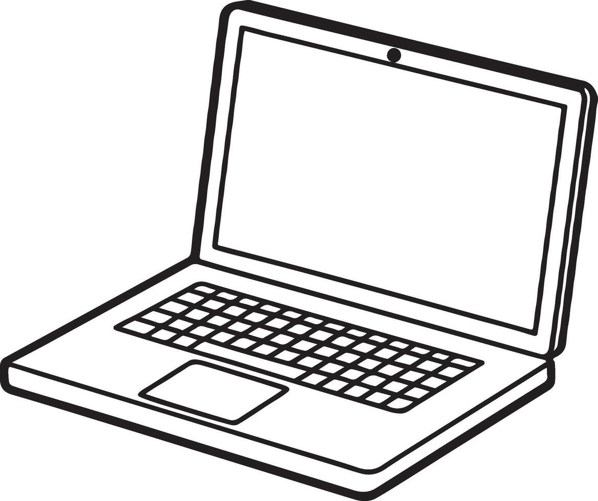 Laptop Icon Style Illustration vector