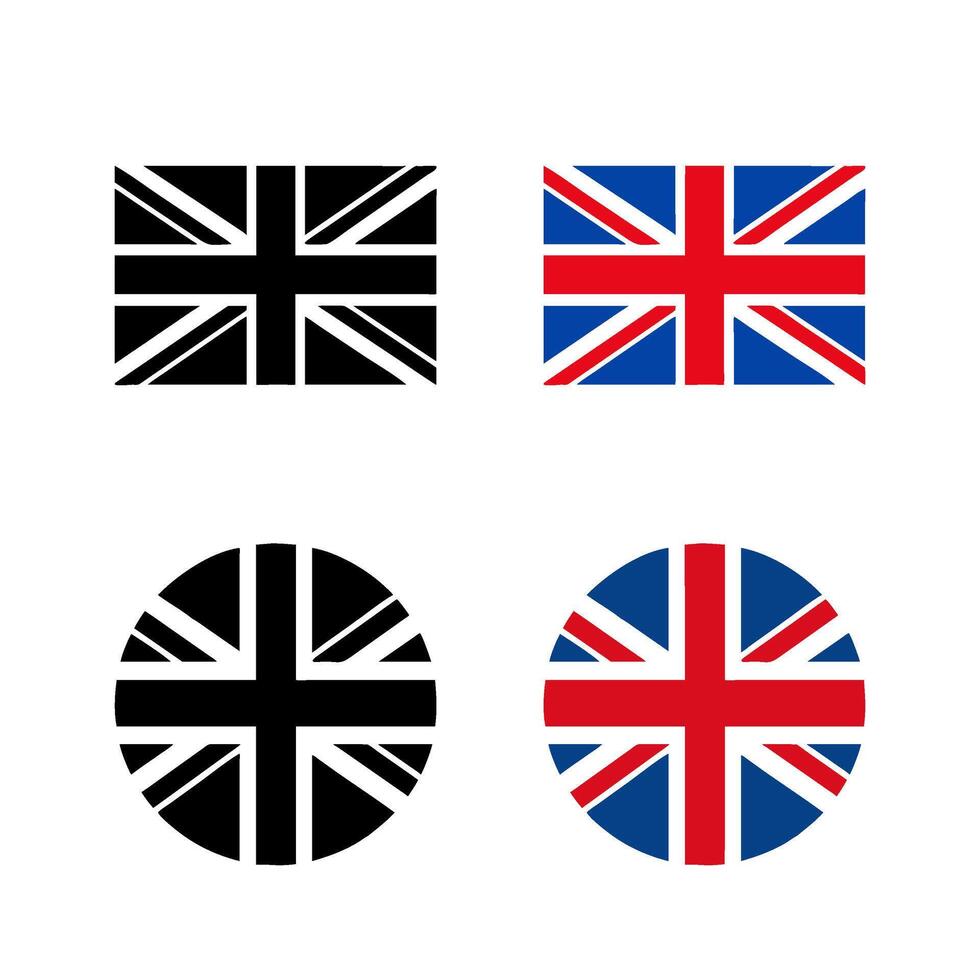 Flag of Great Britain in original proportions, illustration. Ideal for national, historical, or cultural projects, and designs related to the UK. Clean and accurate representation. vector