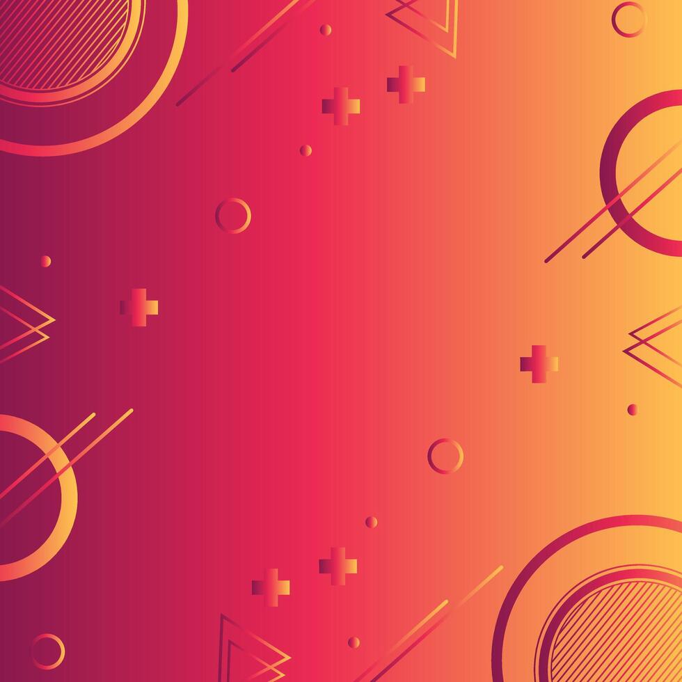 Orange and Red Gradient Abstract Background with emety background template, cover design, backdrop vector